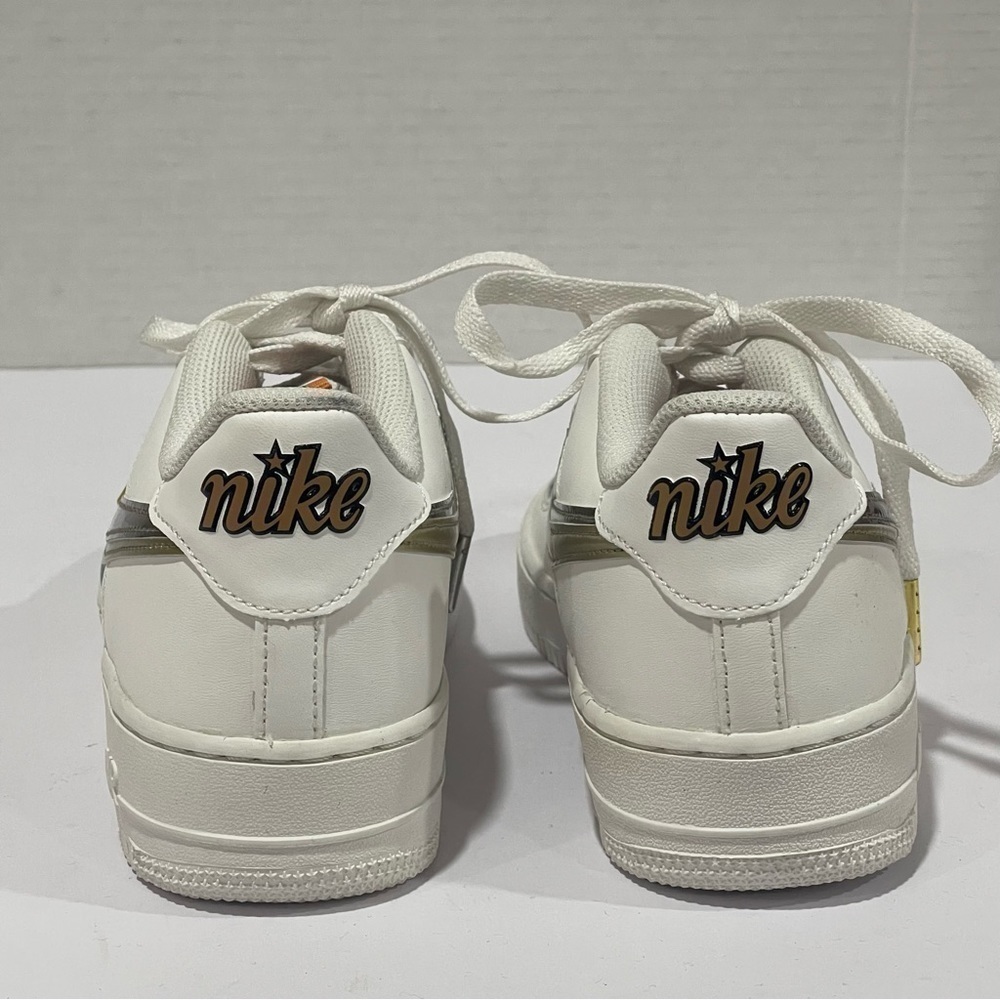 Nike Girls Air Force 1 LV8 Casual Shoes (DH9595-001) Youth - White Sz 6 - Picture 8 of 12